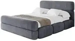 Altdecor Polsterbett, Dunkelgrau, Textil, 160x200 cm, Schlafzimmer, Betten,