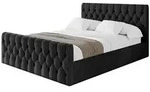 Altdecor Polsterbett, Schwarz, Textil, 120x200 cm, Schlafzimmer, Betten,