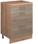Vicco Erweiterungskommode, Sonoma Eiche, Eiche, Holzwerkstoff, 3 Schubladen,