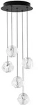 Led-Pendelleuchte Ifos, Schwarz, Metall, rund,rund, 150 cm, Lampen & Leuchten,