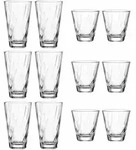 Leonardo Gl&auml;serset, Klar, Glas, 12-teilig, 26.2x16.5x17.5 cm, Essen & Trinken,