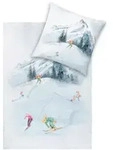 Estella Bettw&auml;sche Impulse, Wei&szlig;, Textil, Skifahrer, 135x200 cm, pflegeleicht,