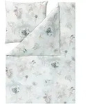 Estella Bettw&auml;sche Winter Leaves, Hellblau, Textil, Floral, 155x220 cm,