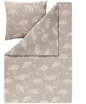 Estella Bettw&auml;sche Atelier, Hellbraun, Textil, Floral, 155x220 cm, b&uuml;gelfrei,