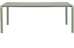 Zuiver Gartentisch, Gr&uuml;n, Metall, Rechteckig, 214x75x96.7 cm, Gartenm&ouml;bel,