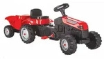 Pilsan Kindertraktor, Rot, Kunststoff, 51x51x143 cm, unisex, Outdoor Spielzeug,