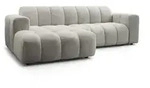 Masseno Ecksofa, Hellgrau, Holz, 3-Sitzer, L-Form,L-Form, 274x165 cm, Wohnzimmer,