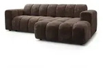 Masseno Ecksofa, Braun, Holz, 3-Sitzer, L-Form,L-Form, 274x165 cm, Wohnzimmer, Sofas