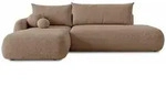 Sofnet Ecksofa, Rosa, Kunststoff, 6-Sitzer, Ottomane links,L-Form, 300x187 cm,