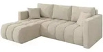 Altdecor Ecksofa, Creme, Kunststoff, 3-Sitzer, L-Form, 226x146 cm, Wohnzimmer,...