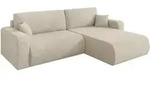 Altdecor Ecksofa, Creme, Kunststoff, 3-Sitzer, L-Form, 276x193 cm, Wohnzimmer, Sofas