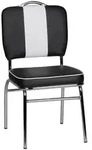 Kadima Design Esszimmerstuhl, Schwarz, Metall, Stativgestell, 47x90x45 cm, Esszimmer,