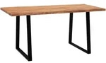 Mid.you Esstisch, Akazie, Holz, Akazie, massiv, rechteckig, Kufe, 90x76x180 cm,