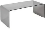 Beliani Couchtisch, Schwarz, Glas, Rechteckig, 50x40x100 cm, Wohnzimmer,
