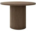 Mirjan24 Esstisch, Nussbaum, Holzwerkstoff, Rund, 100x75x100 cm, Esszimmer, Tische,