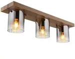 Globo Lighting Led-Deckenleuchte, Braun, Glas, 16x18x71 cm, Lampen & Leuchten,...
