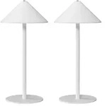 Homcom Tischlampe, Wei&szlig;, Metall, 15x31.5x15 cm, Lampen & Leuchten, Innenbeleuchtung,