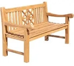 CLP Gartenbank, Teak, Holz, 150x92x72 cm, Gartenm&ouml;bel, Gartenb&auml;nke