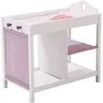 Roba Puppenkommode, Rosa, Holzwerkstoff, Herz/Romantik, 30x49.5x52 cm, female,