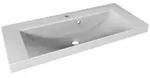 Mid.you Waschbecken, Wei&szlig;, Stein, 80x14x35 cm, Badezimmer, Waschbecken & Armaturen,