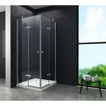Glasdeals Duschkabine, Klar, Glas, Uni, Rechteckig, 90x195x75 cm, Badezimmer,...