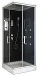 Home Deluxe Duschkabine, Schwarz, Glas, 90 cm, Badezimmer, Baden & Duschen,