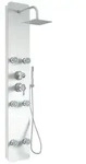 Home Deluxe Duschpaneel, Wei&szlig;, Metall, 25x150x9 cm, Badezimmer, Baden & Duschen,