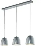 Trio Leuchten H&auml;ngeleuchte Ontario, Silber, Nickel, Metall, Glas,