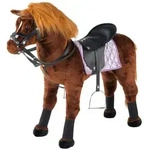 Reitpferd, Braun, Textil, 81 cm, Ger&auml;uscheffekte, Spielzeug, Babyspielzeug,