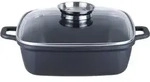 Kopf Br&auml;ter, Schwarz, Metall, Quadratisch, 28x10.7x28 cm, Kochen, T&ouml;pfe, Br&auml;ter