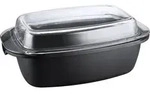 Kopf Br&auml;ter, Schwarz, Metall, Rechteckig, 22x17x40 cm, antihaftbeschichtet, Kochen,