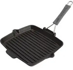 Staub Grillpfanne, Schwarz, Metall, Kochen, Pfannen, Grillpfannen