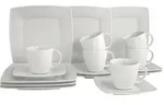 Creatable Kaffeeservice Victora Weiss, Wei&szlig;, Keramik, 18-teilig, 200 ml,200 ml,