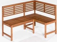 Gardenson GARTENECKBANK Natur 142x100 cm