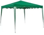 Gardenson Pavillon, Metall, Streifen, quadratisch, 295x260x295 cm, wetterbest&auml;ndig,