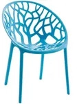 CLP Gartenstuhl, Blau, Kunststoff, 59x80x60 cm, Gartenm&ouml;bel, Gartenst&uuml;hle,