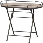 Gardenson GARTENBEISTELLTISCH Mehrfarbig, Schwarz 41x60x68 cm