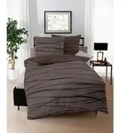 Kaeppel Bettw&auml;sche Motion, Braun, Textil, Graphik, 155x220 cm, b&uuml;gelleicht,
