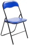 CLP Besucherstuhl, Schwarz, Blau, Metall, 45x78x45 cm, Esszimmer, St&uuml;hle,