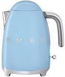 Smeg Wasserkocher 50s Style, Hellblau, Metall, 1,7 L, 22.3x24.8x17.1 cm, automatische