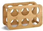 Zeller Present Weinregal, Natur, Holz, Bambus, Hartholz, 24x16x38 cm, nachwachsender