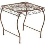 CLP Gartentisch, Braun, Metall, 49x46x45 cm, Gartenm&ouml;bel, Gartentische,...