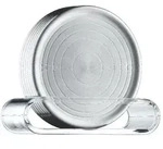 WMF Untersetzerset Loft, Klar, Edelstahl, Metall, Kunststoff, 7-teilig, rund, inkl.
