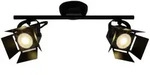 Brilliant Spotrohr, Schwarz, Metall, 39x16.5x19 cm, Lampen & Leuchten,
