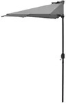 casa.pro Halb-Sonnenschirm, Grau, Textil, Metall, 300x150 cm, Sonnen- & Sichtschutz,