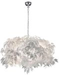 H&auml;ngeleuchte, Wei&szlig;, Chrom, Metall, Kunststoff, 150 cm, Lampen & Leuchten,