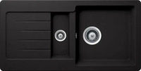 Schock SP&Uuml;LE Schwarz, Edelstahl 86x30.9x43.5 cm