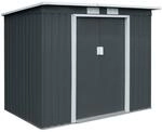 Hattoro Ger&auml;tehaus, Grau, Metall, 130x173x213 cm, Aufbewahrung & Schutzh&uuml;llen,