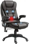 Homcom Massagesessel, Braun, Kunststoff, 1-Sitzer, F&uuml;llung: Schaumstoff, 68x121x62