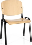 MID.YOU BESUCHERSTUHL Schwarz, Buche 58x81x48 cm
